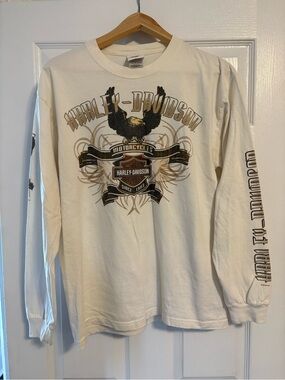 Vintage Harley Davidson Long Sleeve Shirt, medium